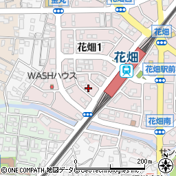 福岡県久留米市花畑1丁目11周辺の地図