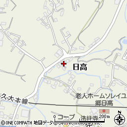 大分県日田市日高1581-3周辺の地図