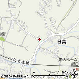 大分県日田市日高1575-13周辺の地図