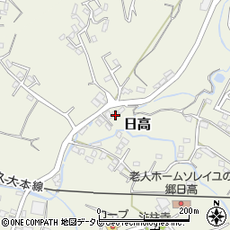 大分県日田市日高1581-4周辺の地図
