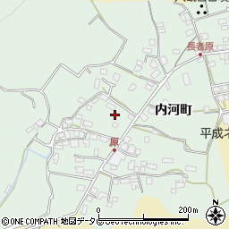 大分県日田市内河野256周辺の地図