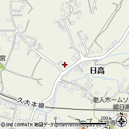 大分県日田市日高1575-12周辺の地図