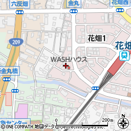 福岡県久留米市花畑1丁目17周辺の地図