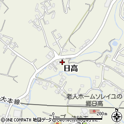 大分県日田市日高1581-1周辺の地図