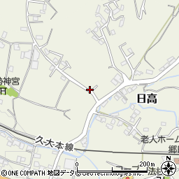 大分県日田市日高1575-8周辺の地図