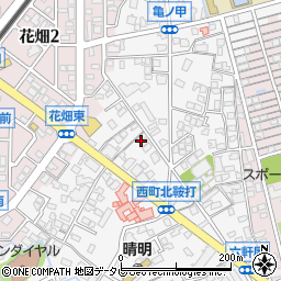 福岡県久留米市西町925周辺の地図