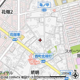 福岡県久留米市西町1025-1周辺の地図