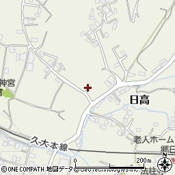 大分県日田市日高1575-1周辺の地図