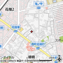 福岡県久留米市西町925-16周辺の地図