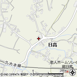 大分県日田市日高1577-12周辺の地図