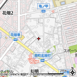 福岡県久留米市西町1025周辺の地図