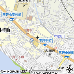 大分県日田市下井手町23周辺の地図