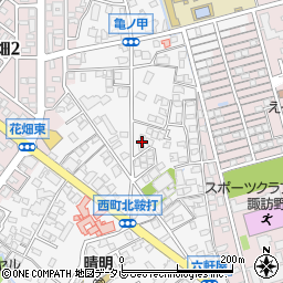 福岡県久留米市西町1034周辺の地図