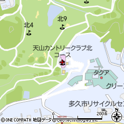 天山カントリークラブ北コース周辺の地図
