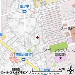 福岡県久留米市西町1050周辺の地図