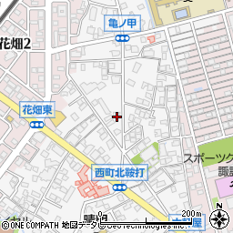 福岡県久留米市西町1027周辺の地図