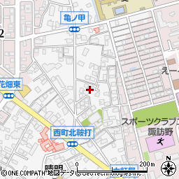 福岡県久留米市西町1033周辺の地図