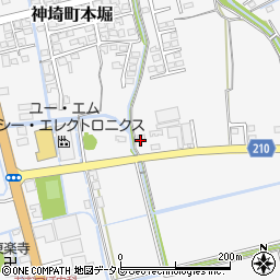 佐賀県神埼市神埼町本堀3004-1周辺の地図