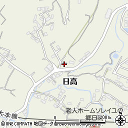 大分県日田市日高1616-1周辺の地図