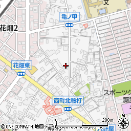 福岡県久留米市西町1029-1周辺の地図