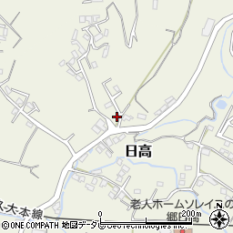 大分県日田市日高1618-7周辺の地図