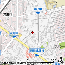 福岡県久留米市西町1024周辺の地図