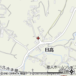 大分県日田市日高1619-6周辺の地図