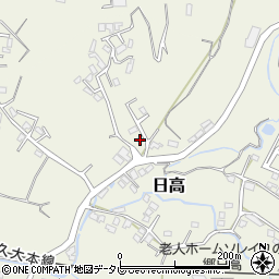 大分県日田市日高1618-5周辺の地図