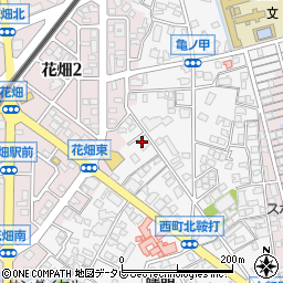 福岡県久留米市西町1008周辺の地図