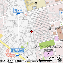 福岡県久留米市西町1049周辺の地図