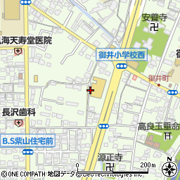福岡県久留米市御井町周辺の地図