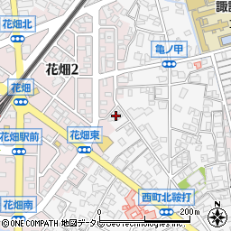 福岡県久留米市西町1005周辺の地図