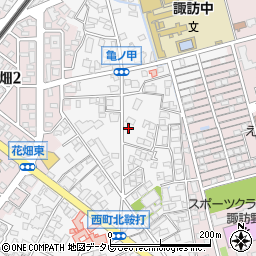 福岡県久留米市西町1030-1周辺の地図
