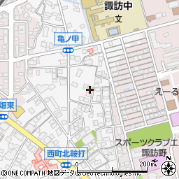 福岡県久留米市西町1052周辺の地図