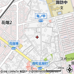 福岡県久留米市西町1023周辺の地図