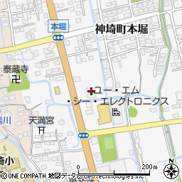 佐賀県神埼市神埼町本堀3205周辺の地図