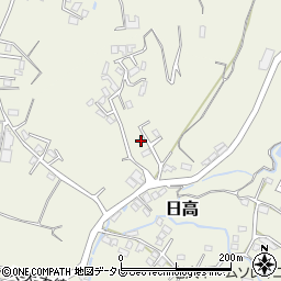 大分県日田市日高1618-10周辺の地図