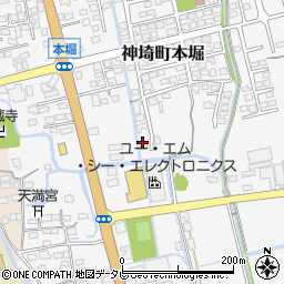 佐賀県神埼市神埼町本堀3080周辺の地図