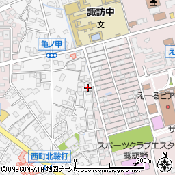 福岡県久留米市西町1053周辺の地図