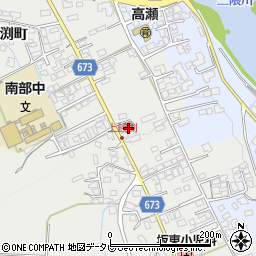 日田高瀬郵便局周辺の地図