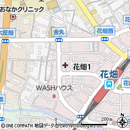 福岡県久留米市花畑1丁目6周辺の地図