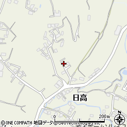 大分県日田市日高1625-20周辺の地図