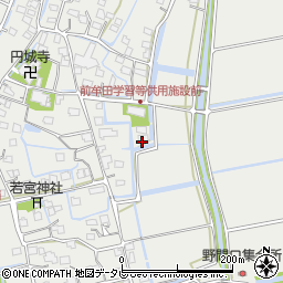前牟田地区処理場周辺の地図