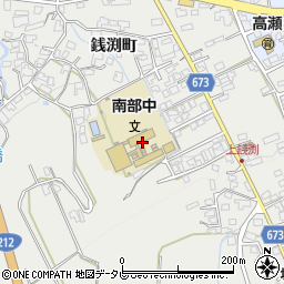日田市立南部中学校周辺の地図