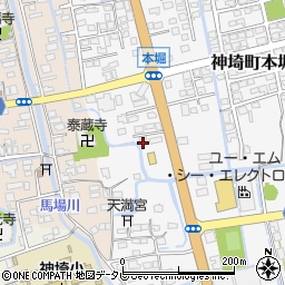 佐賀県神埼市神埼町本堀3258周辺の地図