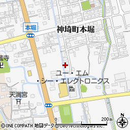 佐賀県神埼市神埼町本堀3080-8周辺の地図