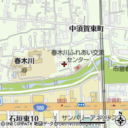 大分県別府市中須賀東町8組-4周辺の地図