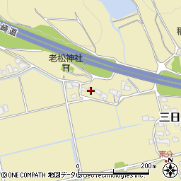 佐賀県小城市東分621周辺の地図