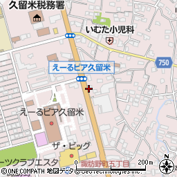 ウエストうどん諏訪野町店周辺の地図