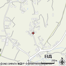 大分県日田市日高1619-20周辺の地図